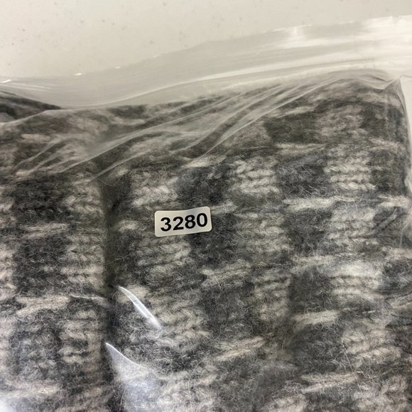 Everlane The Cloud Checkered Turtleneck Sweater Heathered Charcoal Womens Medium - Picture 6 of 6